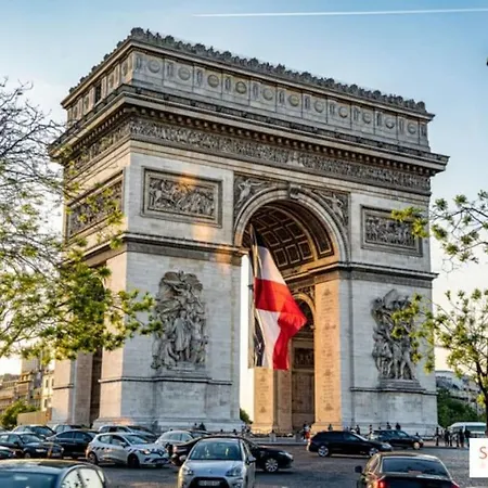 Arc Triomphe Champs Elysees * Parijs